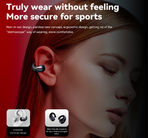 Q92 ear clip Bluetooth earphones
