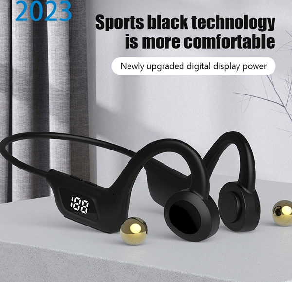 JS7 bone conduction headphones With digital display